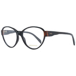Emilio Pucci Black Women Glasses Frame, full-rim black plastic with butterfly style, size 55-16-140. Comes with branded case.