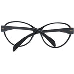 Emilio Pucci Black Women Glasses Frame in full-rim plastic with butterfly style, size 55-16-140, includes branded case