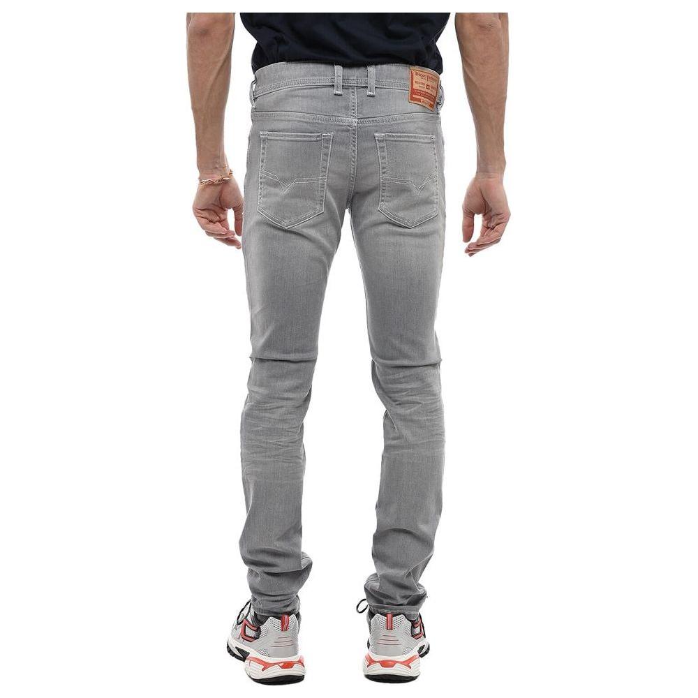 Diesel Gray Cotton Jeans Denim