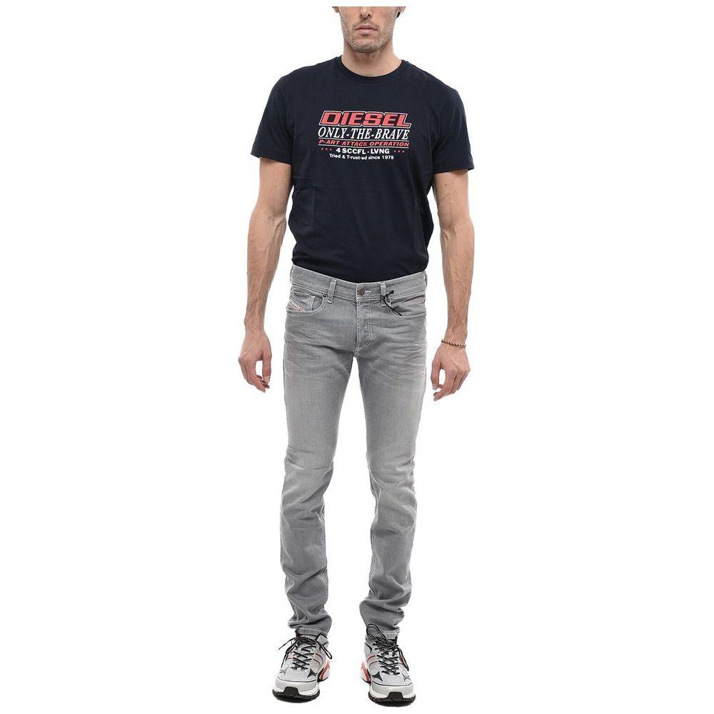 Diesel Gray Cotton Jeans Denim