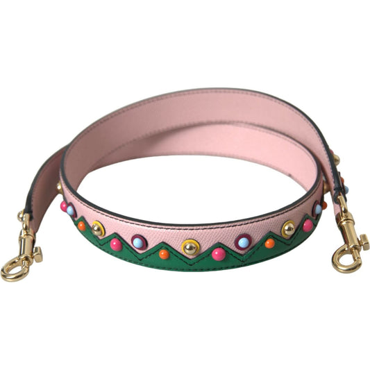Dolce & Gabbana Pink Leather Handbag Accessory Shoulder Strap WMB306