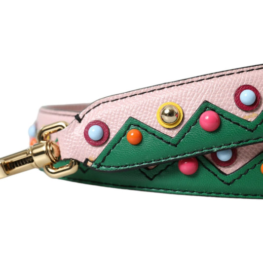 Dolce & Gabbana Pink Leather Handbag Accessory Shoulder Strap WMB306