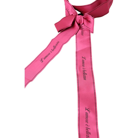 Dolce & Gabbana Pink L'Amore E'Bellezza Waist Belt WMB385-40