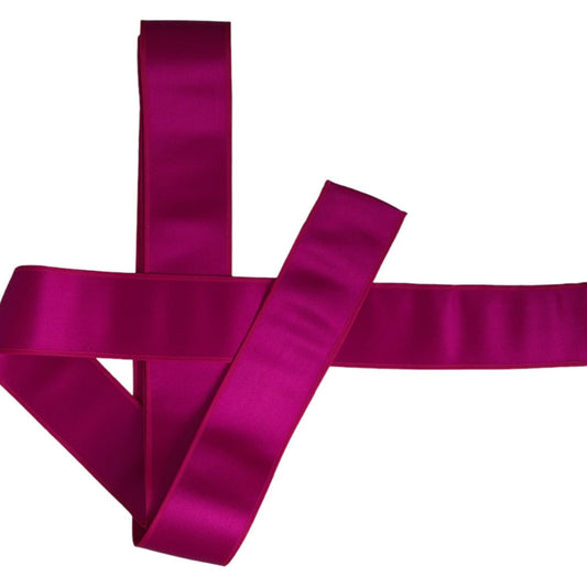 Dolce & Gabbana Fuchsia Pink Silk Waist Women Belt WMB386-38