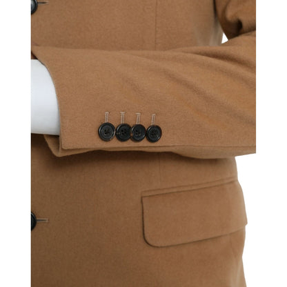 Prada Brown Cashmere 2 Piece Single Breasted Suit