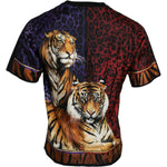 Dolce & Gabbana Multicolor Tiger Print Cotton Short Sleeves T-shirt TSH84618-44