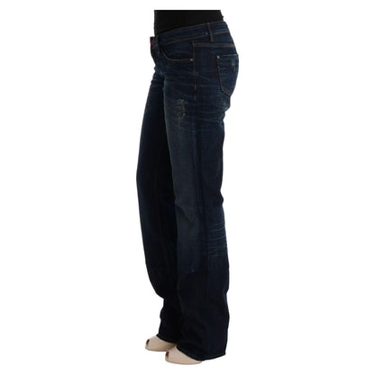 Costume National Blue Cotton Regular Fit Denim Jeans Jeans & Pants