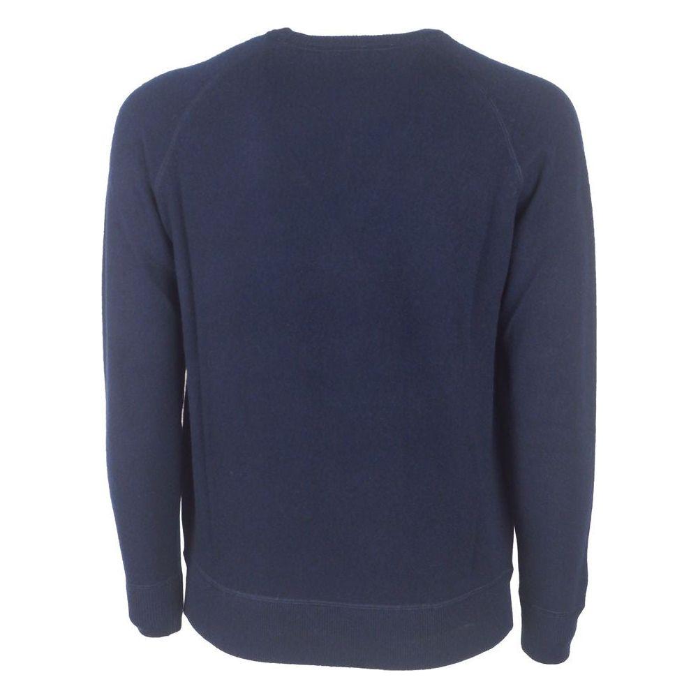 Emilio Romanelli Blue Cashmere Men Sweater