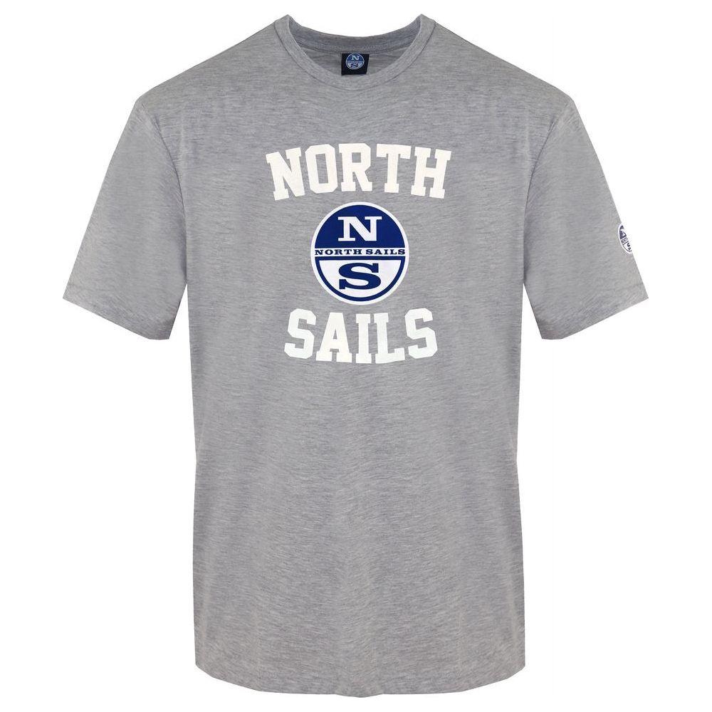 North Sails Gray Cotton Men's T-Shirt