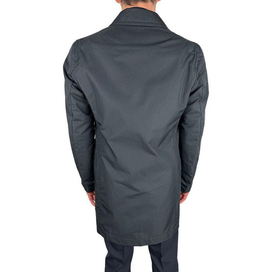 Aquascutum Blue Cotton Men Jacket AQ-9268-IT48 | M