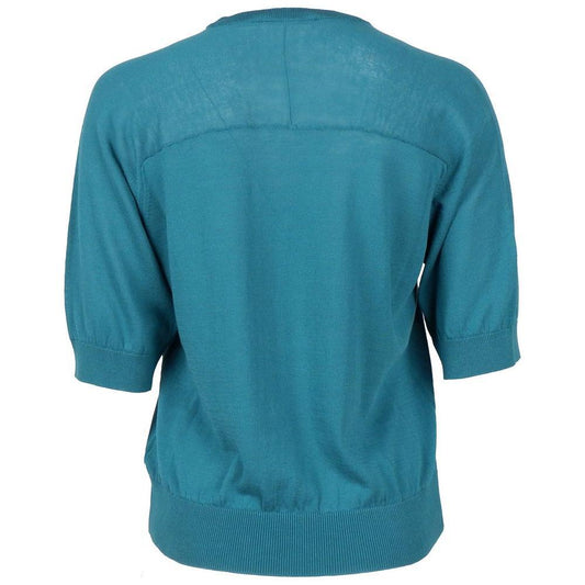 Alpha Studio Green Cotton Sweater AL-12979-IT42|M