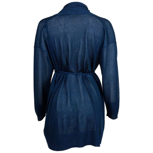 Alpha Studio Blue Viscose Dress AL-12969-IT38|XS