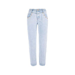 Yes Zee Blue Cotton Women's High-Waisted Jean YE-12222-W26