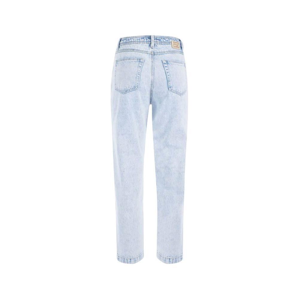 Yes Zee Blue Cotton Women's High-Waisted Jean YE-12222-W26