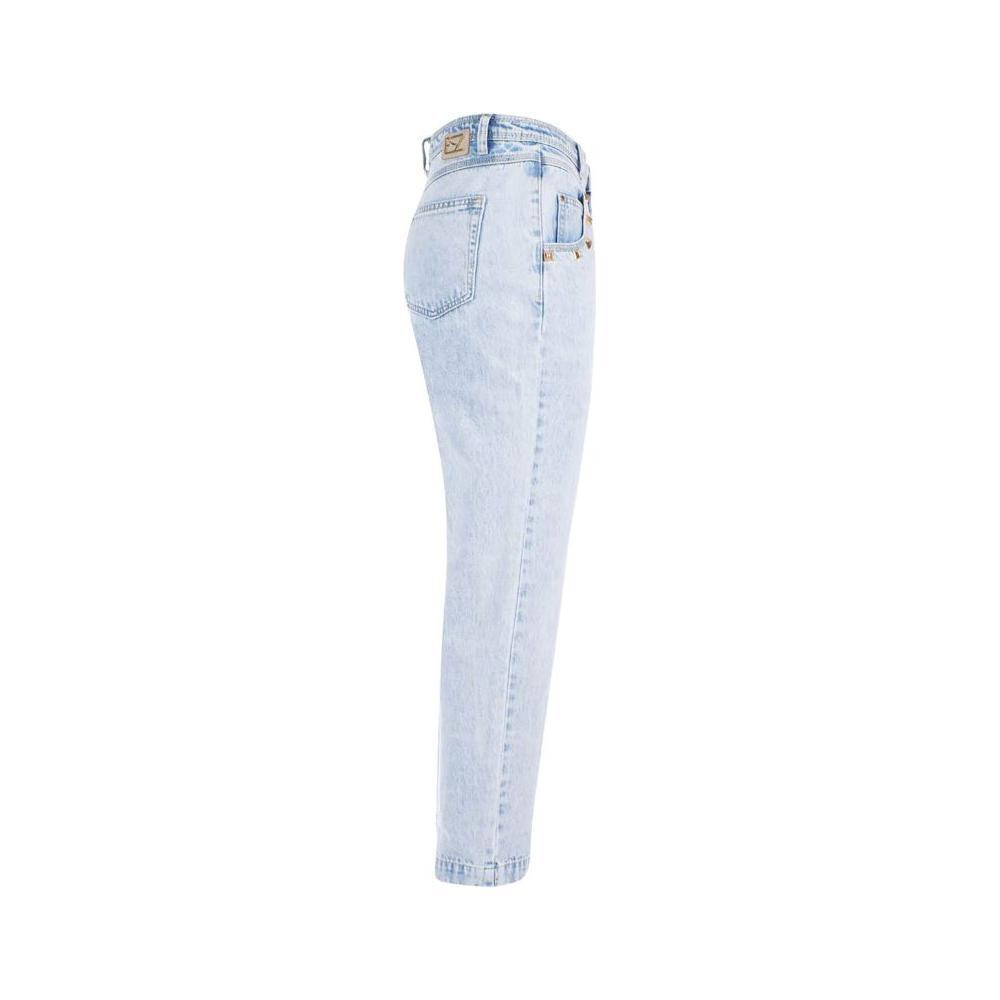 Yes Zee Blue Cotton Women's High-Waisted Jean YE-12222-W26