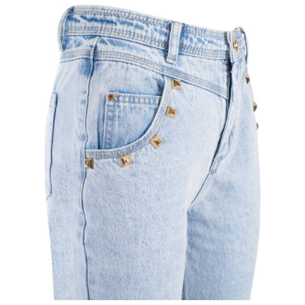 Yes Zee Blue Cotton Women's High-Waisted Jean YE-12222-W26