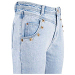 Yes Zee Blue Cotton Women's High-Waisted Jean YE-12222-W26