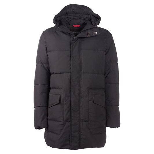 Emilio Romanelli Black Polyester Men's Jacket