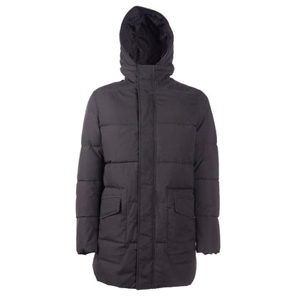 Emilio Romanelli Black Polyester Men Jacket