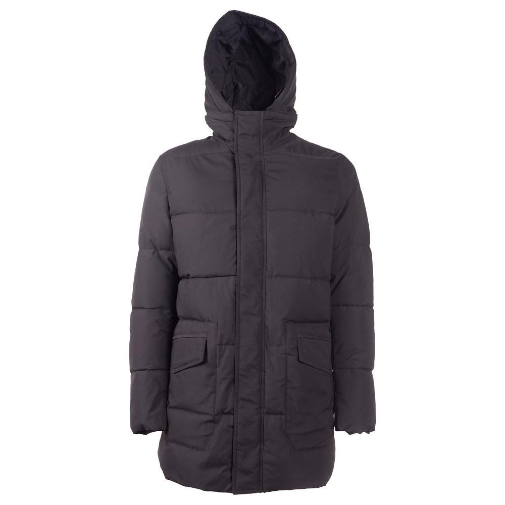 Emilio Romanelli Black Polyester Men's Jacket