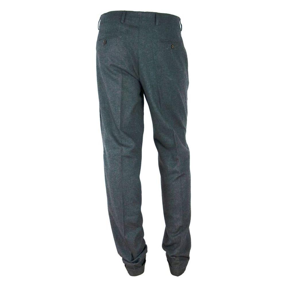 Made in Italy Gray Cotton Pant