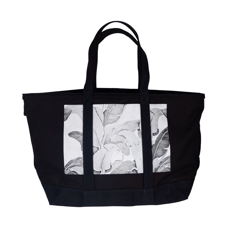 Palm Angels Black Cotton Tote Bag