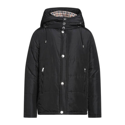 Aquascutum Black Polyamide Men's Jacket MAN COATS & JACKETS