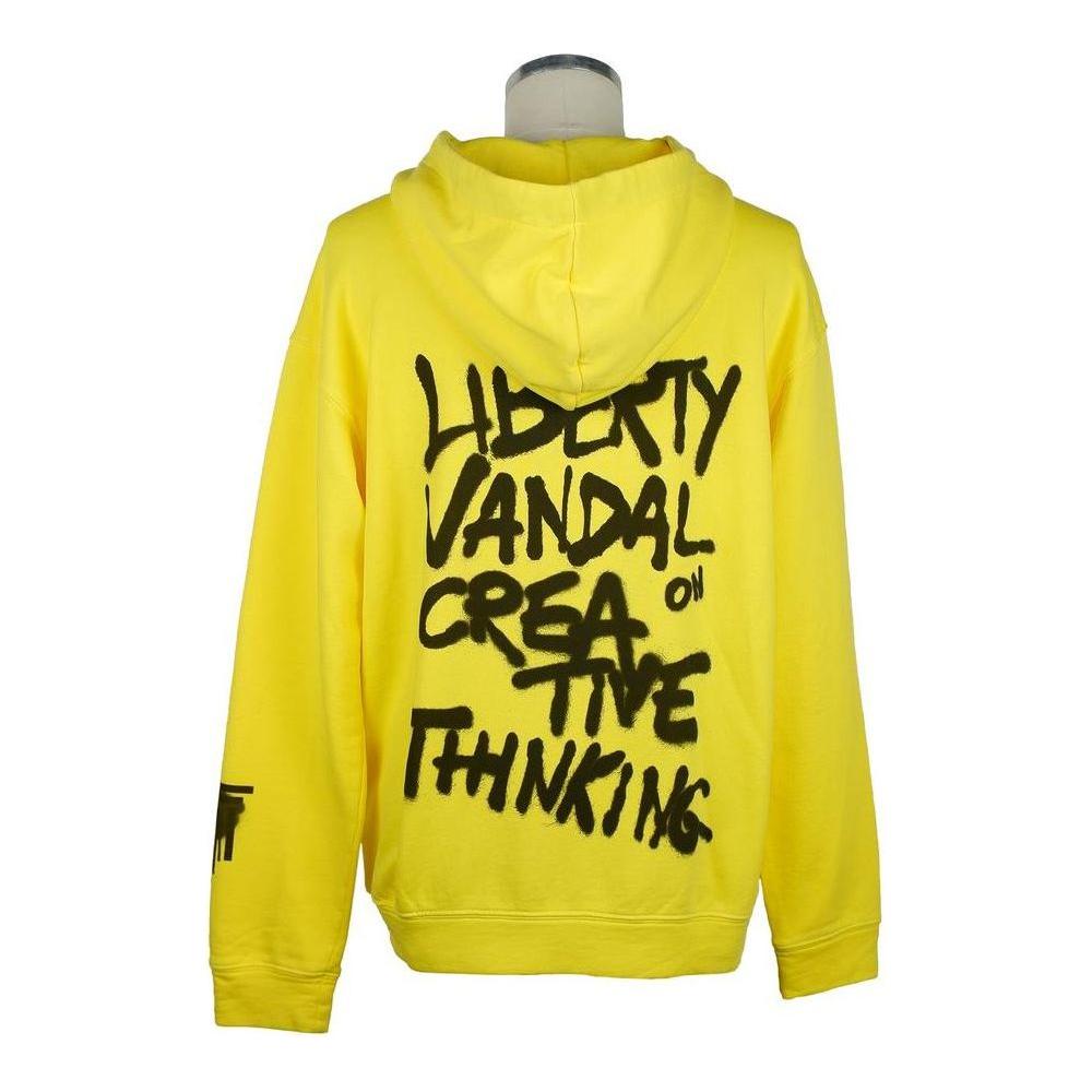 Diego Venturino Yellow Cotton Sweatshirt