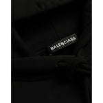 Balenciaga Black Cotton Logo Hooded Pullover Sweatshirt Sweater TSH84950-XS