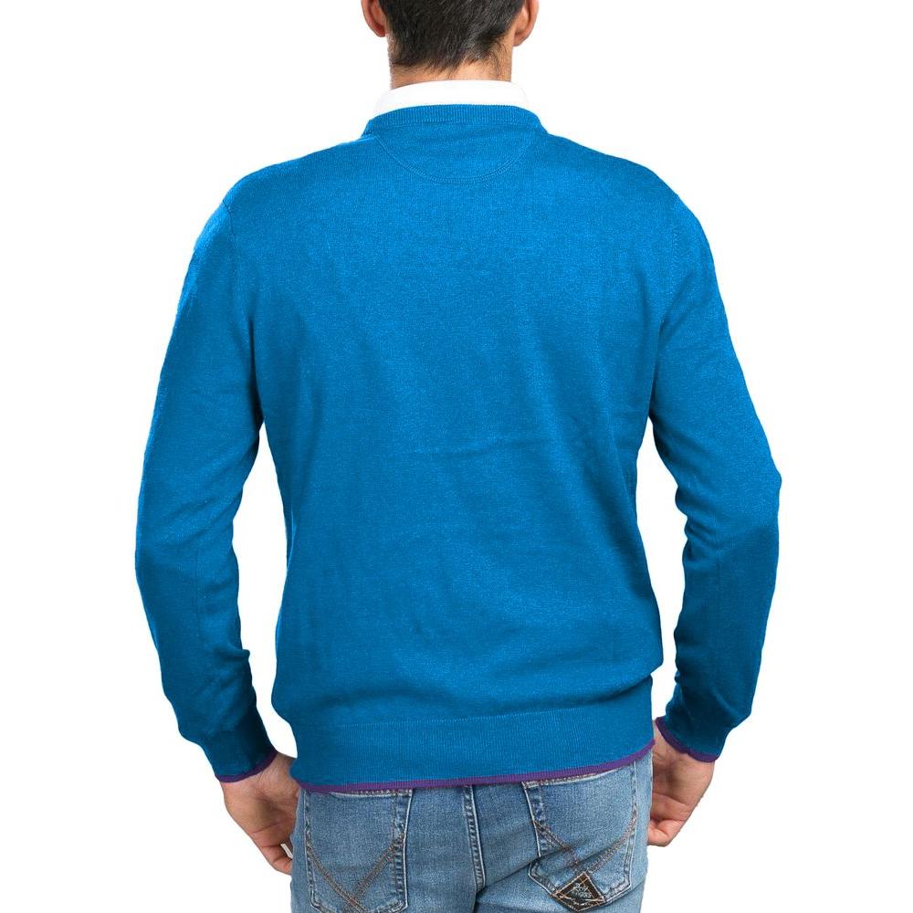 La Martina Blue Marabou Sweater