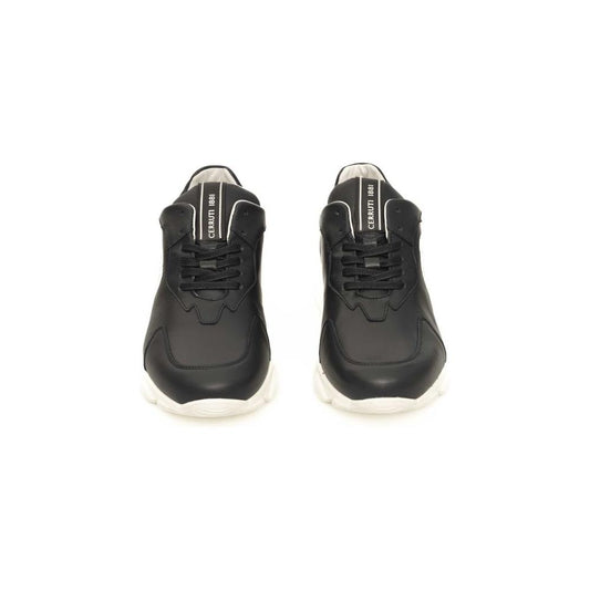 Cerruti 1881 Blue Cowhide Men Sneaker CE-24467-EU42/US9