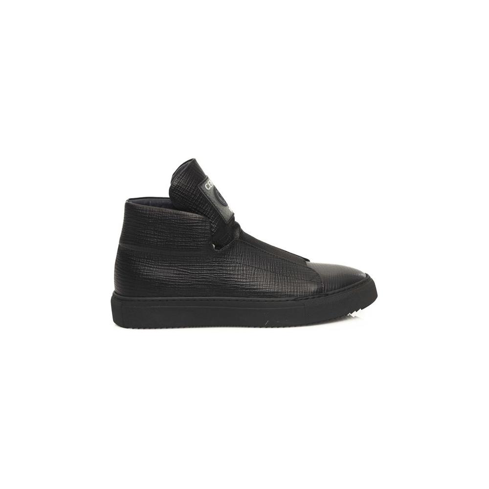 Cerruti 1881 Black Calfskin Men Sneaker CE-24436-EU41/US8