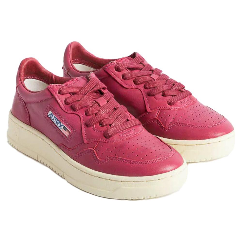 Autry Fuchsia Goatskin Women Sneaker