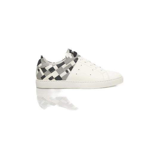 Cerruti 1881 White Calfskin Men Sneaker CE-24524-EU38/US8