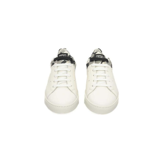 Cerruti 1881 White Calfskin Men Sneaker CE-24524-EU38/US8