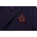 Dolce & Gabbana Purple Logo Single Breasted Wool Blazer JKT3450-52