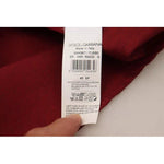 Dolce & Gabbana Bordeaux Cotton Long Sleeve Men Formal Shirt JKT3586-40