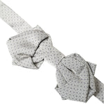 Dolce & Gabbana Gray Silk Adjustable Neck Men Bow Tie FT3884