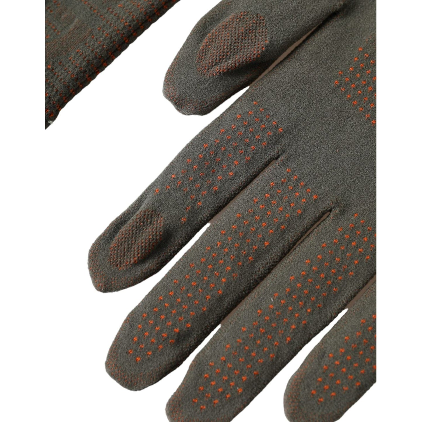 Dolce & Gabbana Brown Cotton Stretch Wrist Length Gloves