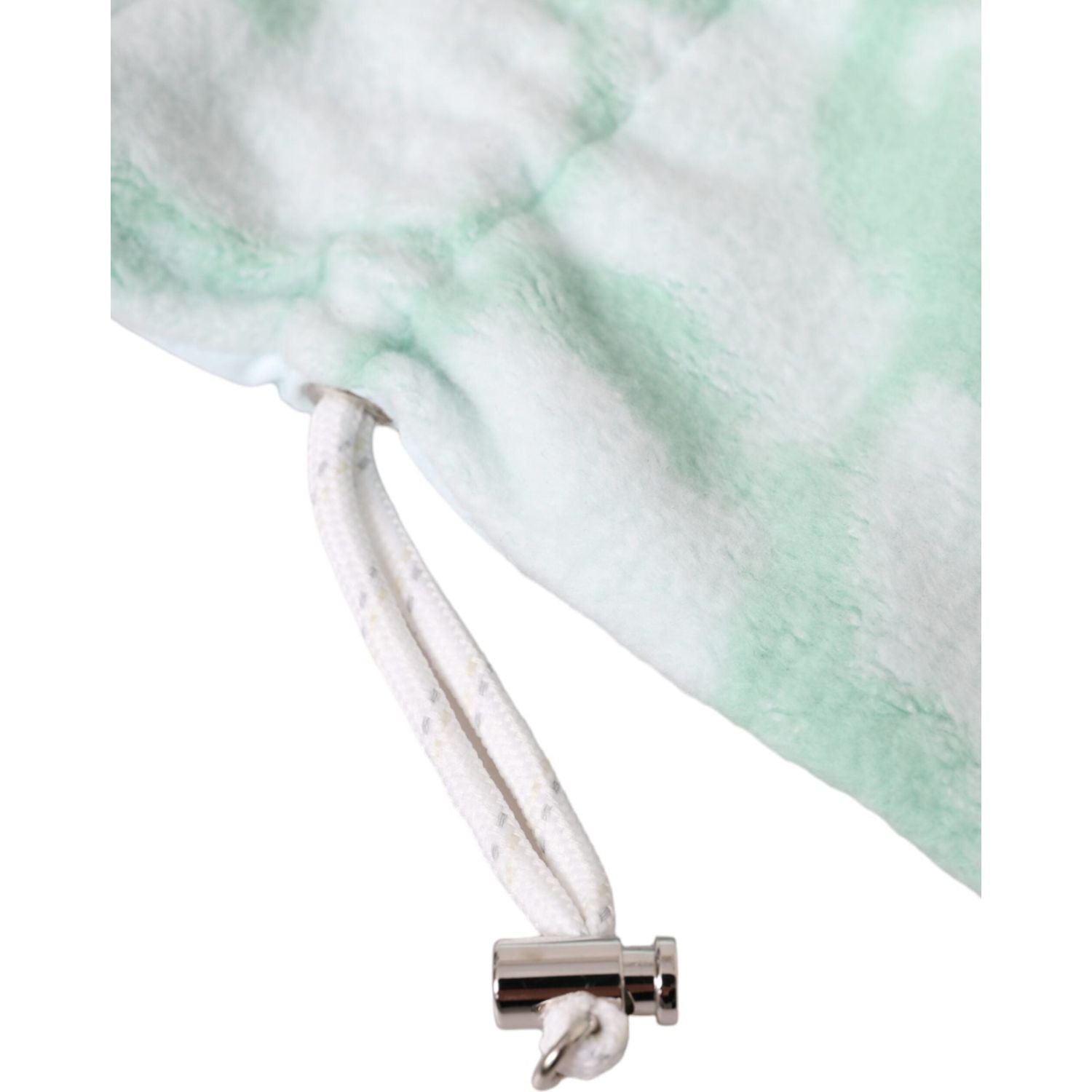 Dolce & Gabbana White Nylon Fleece Wrist Length Mitten Gloves