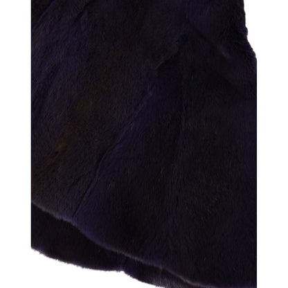 Dolce & Gabbana Black Weasel Fur Whole Head Wrap Hat