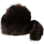 Dolce & Gabbana Women Brown Raccoon Fur Bucket Hat HAT9581-57