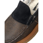 Dolce & Gabbana Brown Black Fur Leather Loafers Men Shoes MV5742-40.5
