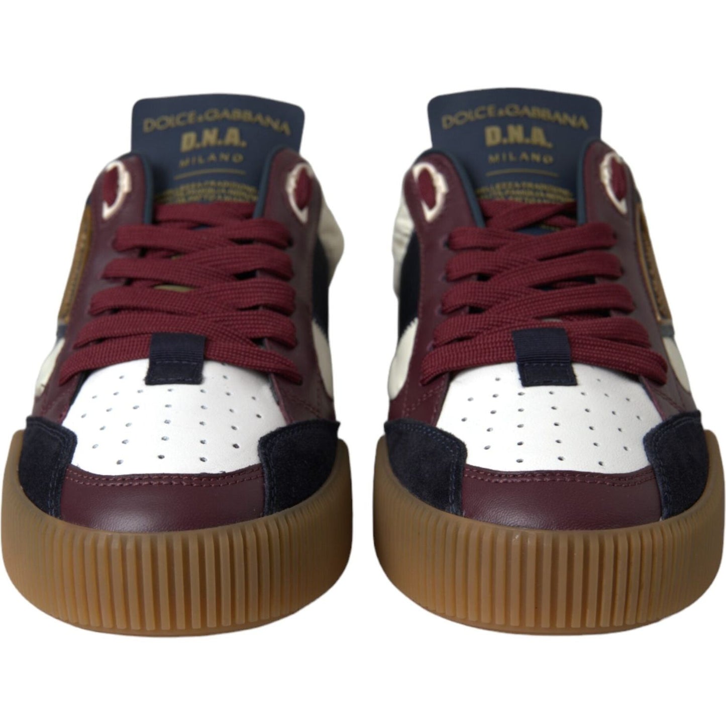 Dolce & Gabbana Multicolor Miami Leather Low Top Sneakers Shoes MV5694-39