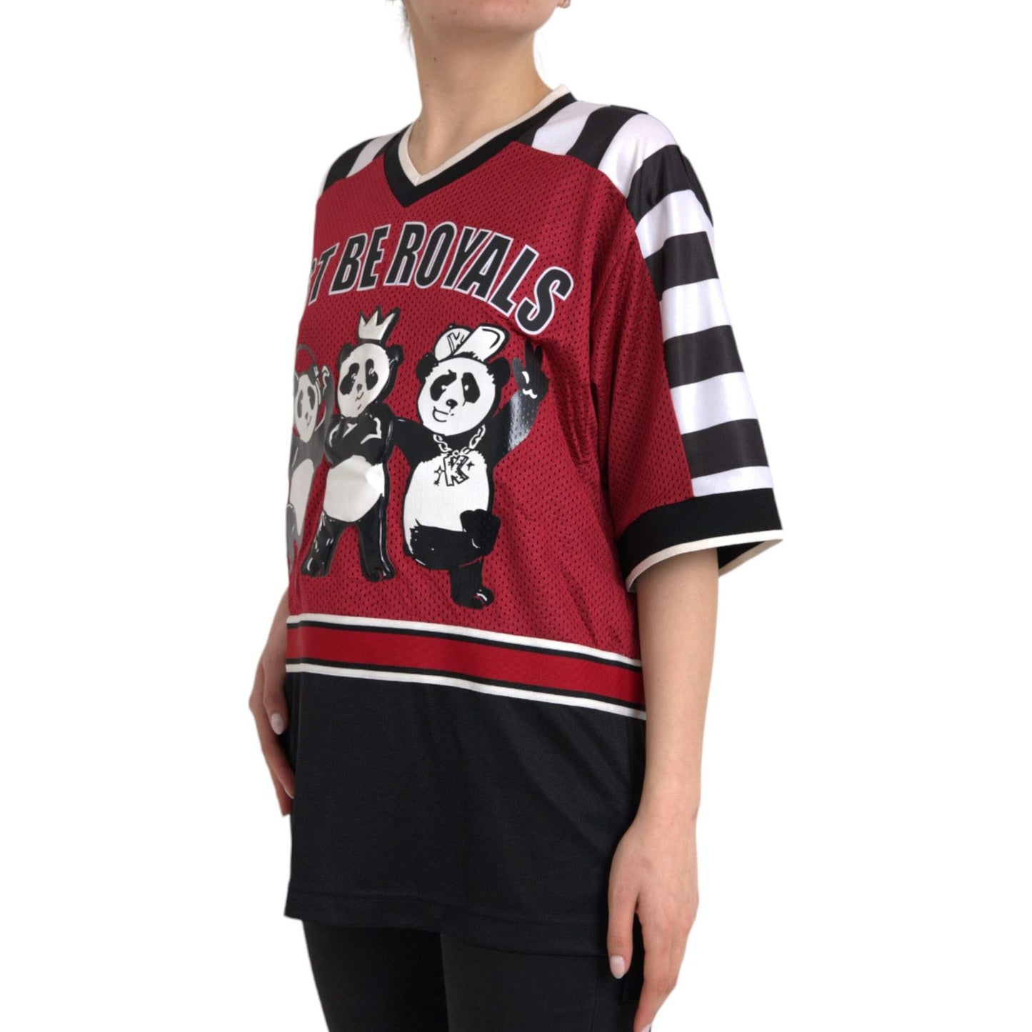 Dolce & Gabbana Multicolor Royals Panda Oversized T-shirt TSH83969-46
