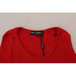 Dolce & Gabbana Red Silk T-shirt Short Sleeve Top Blouse TSH6699-40