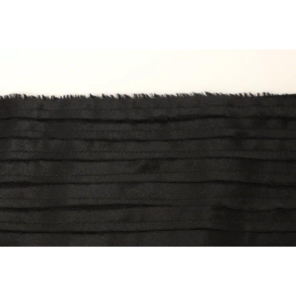 Dolce & Gabbana Black Silk Womens Waist Cummerbund