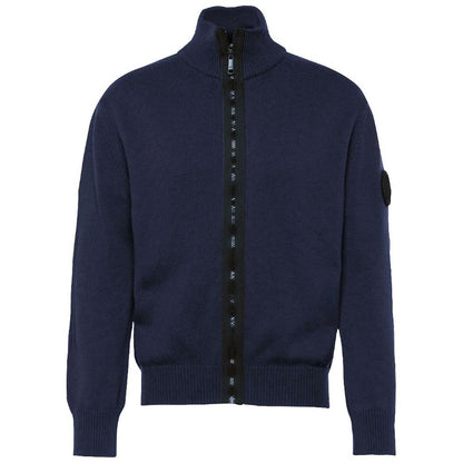 La Martina Blue Cotton Sweater