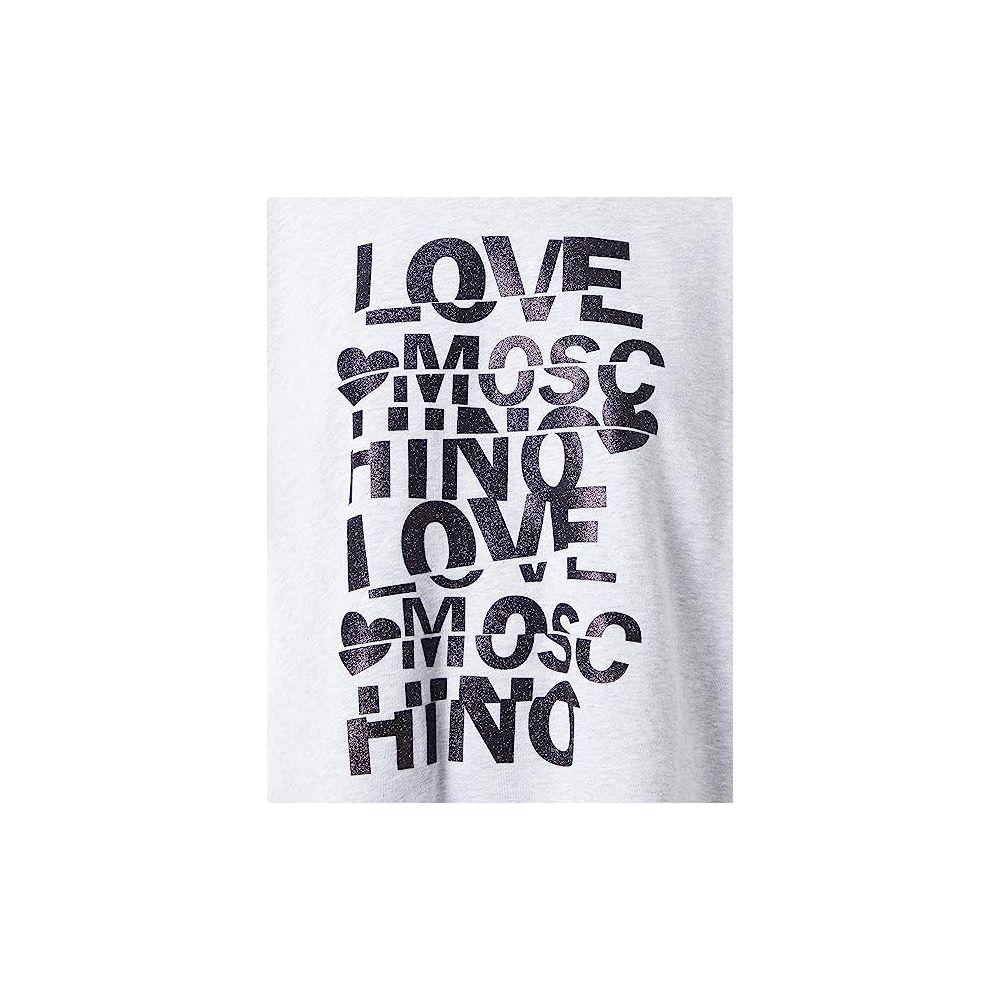 Love Moschino Gray Cotton Hoody