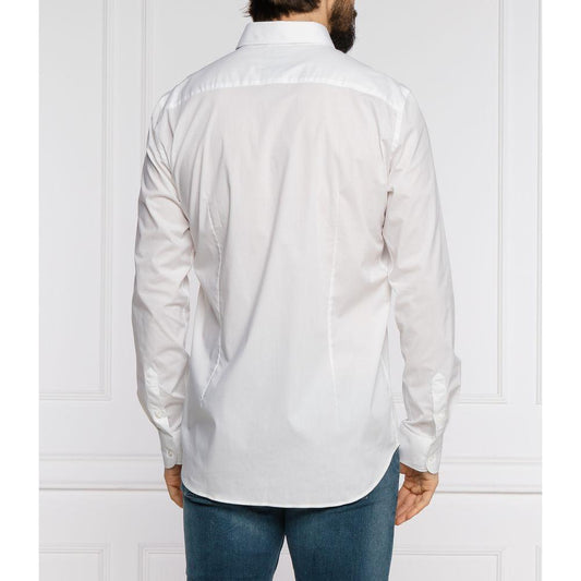 Aeronautica Militare White Cotton Men Shirt AE-7878-S
